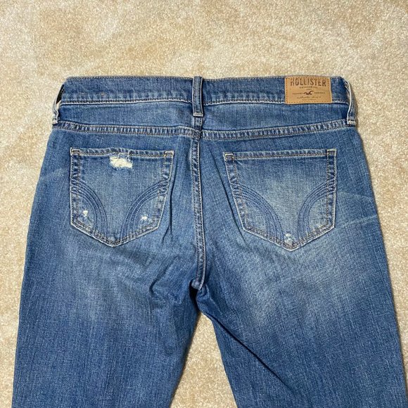 Hollister Distressed Vintage Boyfriend Jeans 0R with rolled cuffs - Picture 7 of 11
